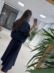 Nx 2859 Marka Model Ceketli Lacivert Elbise Takım