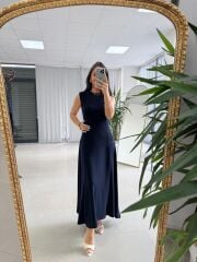 Nx 2859 Marka Model Ceketli Lacivert Elbise Takım