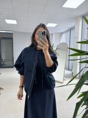 Nx 2859 Marka Model Ceketli Lacivert Elbise Takım