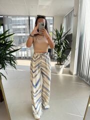 Bb 29724 İndigo Renk Geçişli Tensel Pantolon