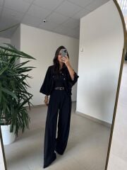 Bb 30371 Siyah Gold Çıt Çıtlı Bomber Ceket