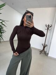 İv 25241 Ringön Büzgü A. Kahve Bluz