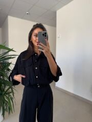 Bb 30358 Siyah Palazzo Pantolon