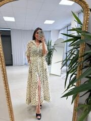 Nx 4872 Puantiyeli Gömlek Elbise