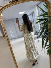 Nx 4872 Puantiyeli Gömlek Elbise