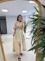 Nx 4872 Puantiyeli Gömlek Elbise