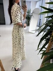 Nx 4872 Puantiyeli Gömlek Elbise