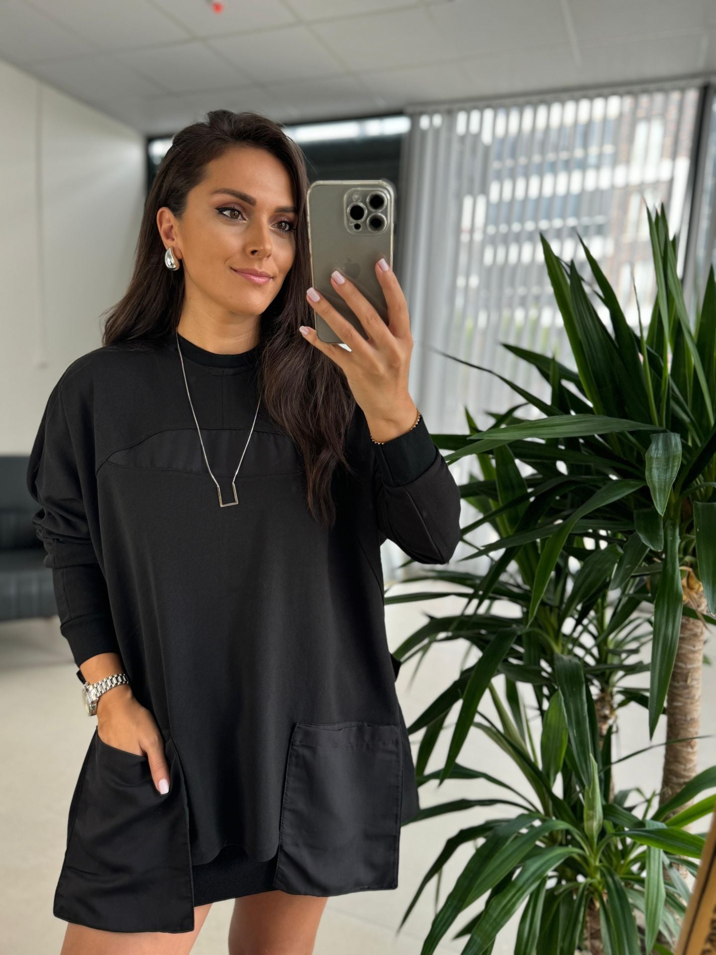 Dr 8112 Tasarım Ön Cepli Sweat