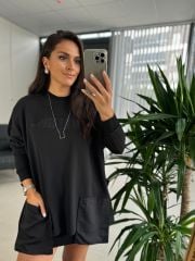 Dr 8112 Tasarım Ön Cepli Sweat