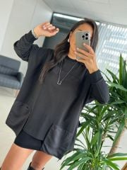 Dr 8112 Tasarım Ön Cepli Sweat