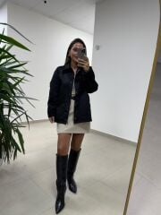 Ms 221 Siyah Gabardin Ceket