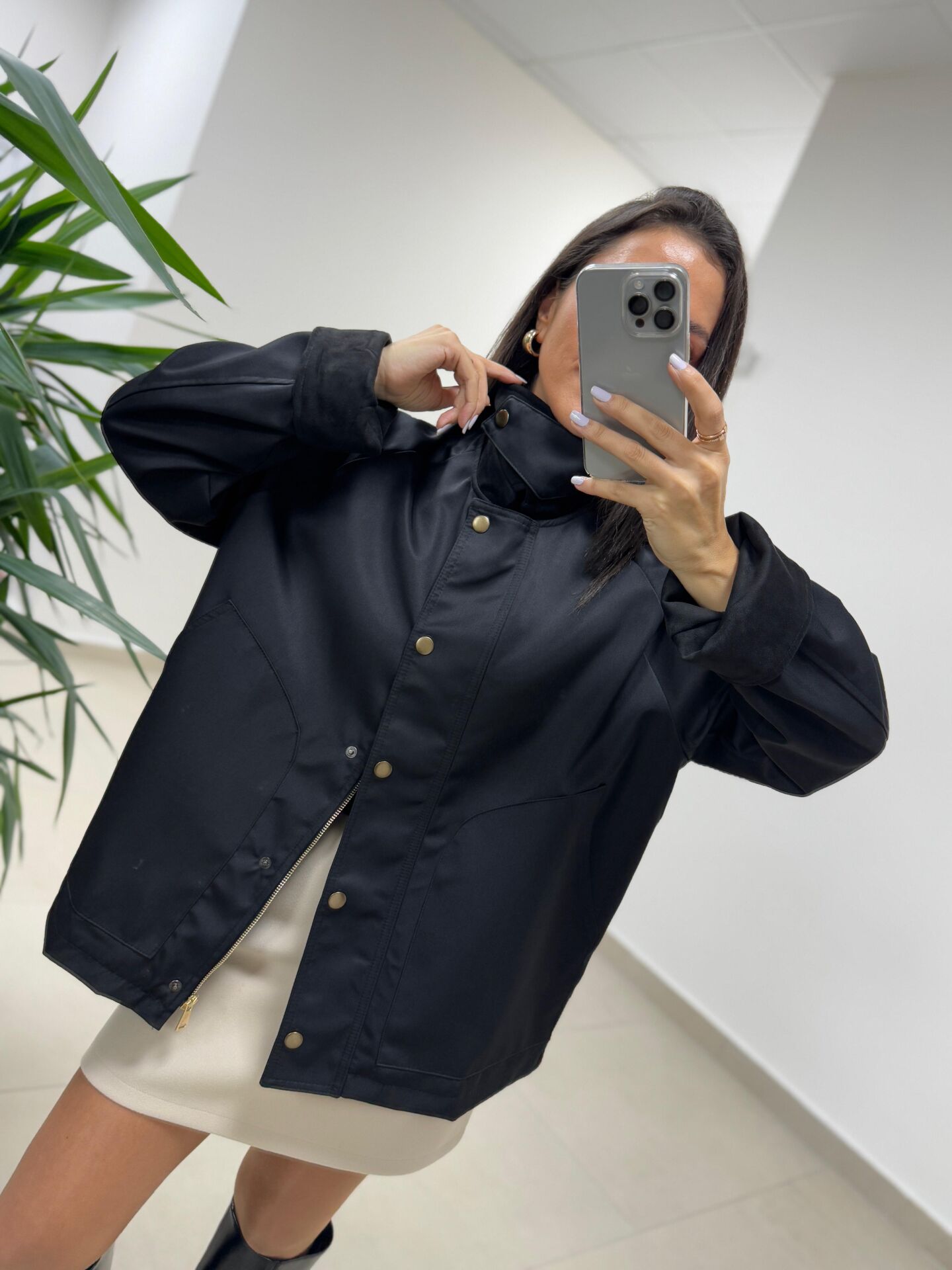 Ms 221 Siyah Gabardin Ceket