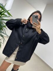 Ms 221 Siyah Gabardin Ceket