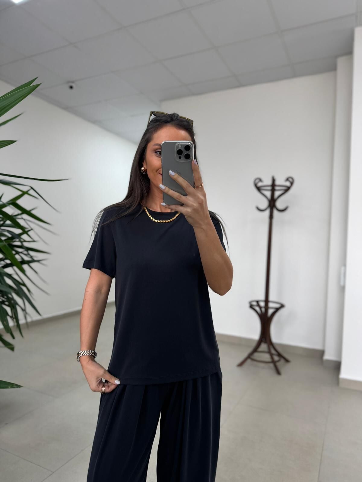 İv 26063 Bisiklet Yaka Modal Antrasit Tişört