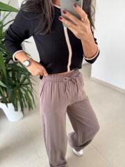 Orj. Marka Vizon Geçişli Siyah Triko kazak