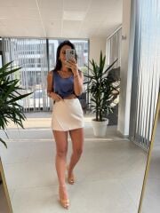 Fw 0297 Taş Şort Etek