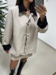 Ms 221 Krem Gabardin Ceket