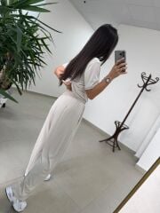 İv 26282 Paça Düğmeli Modal Taş Pantolon