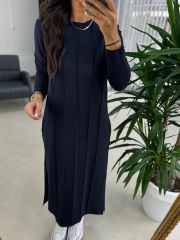 Ms New Çima Dikişli Laci Sweat Elbise