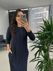 Ms New Çima Dikişli Laci Sweat Elbise