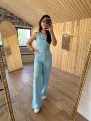 Art.Bebe mavi Palazzo takım