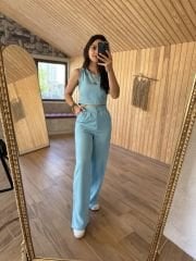 Art.Bebe mavi Palazzo takım