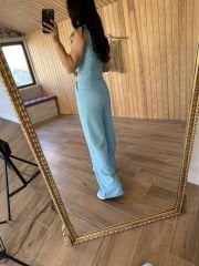 Art.Bebe mavi Palazzo takım