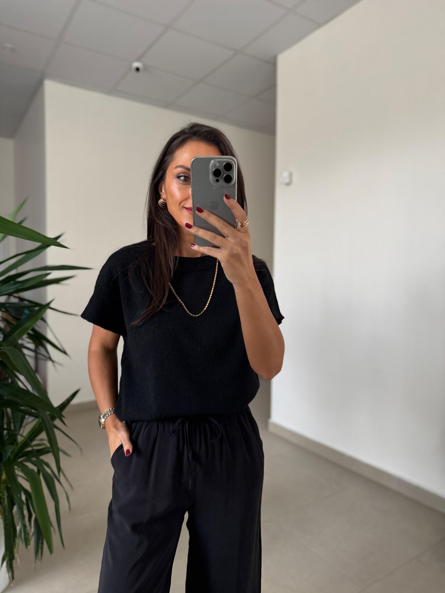 Sv 245013 Nera Siyah Triko Bluz