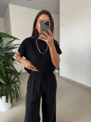 Sv 245013 Nera Siyah Triko Bluz