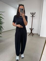 İv 26282 Paça Düğmeli Modal Antrasit Pantolon