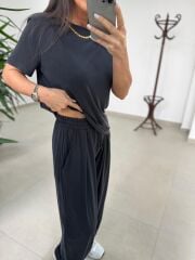 İv 26282 Paça Düğmeli Modal Antrasit Pantolon