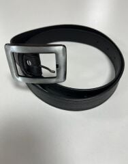 1516 Gümüş Pastel Siyah Kemer