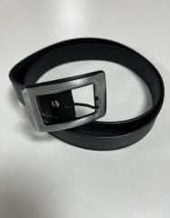 1516 Gümüş Pastel Siyah Kemer