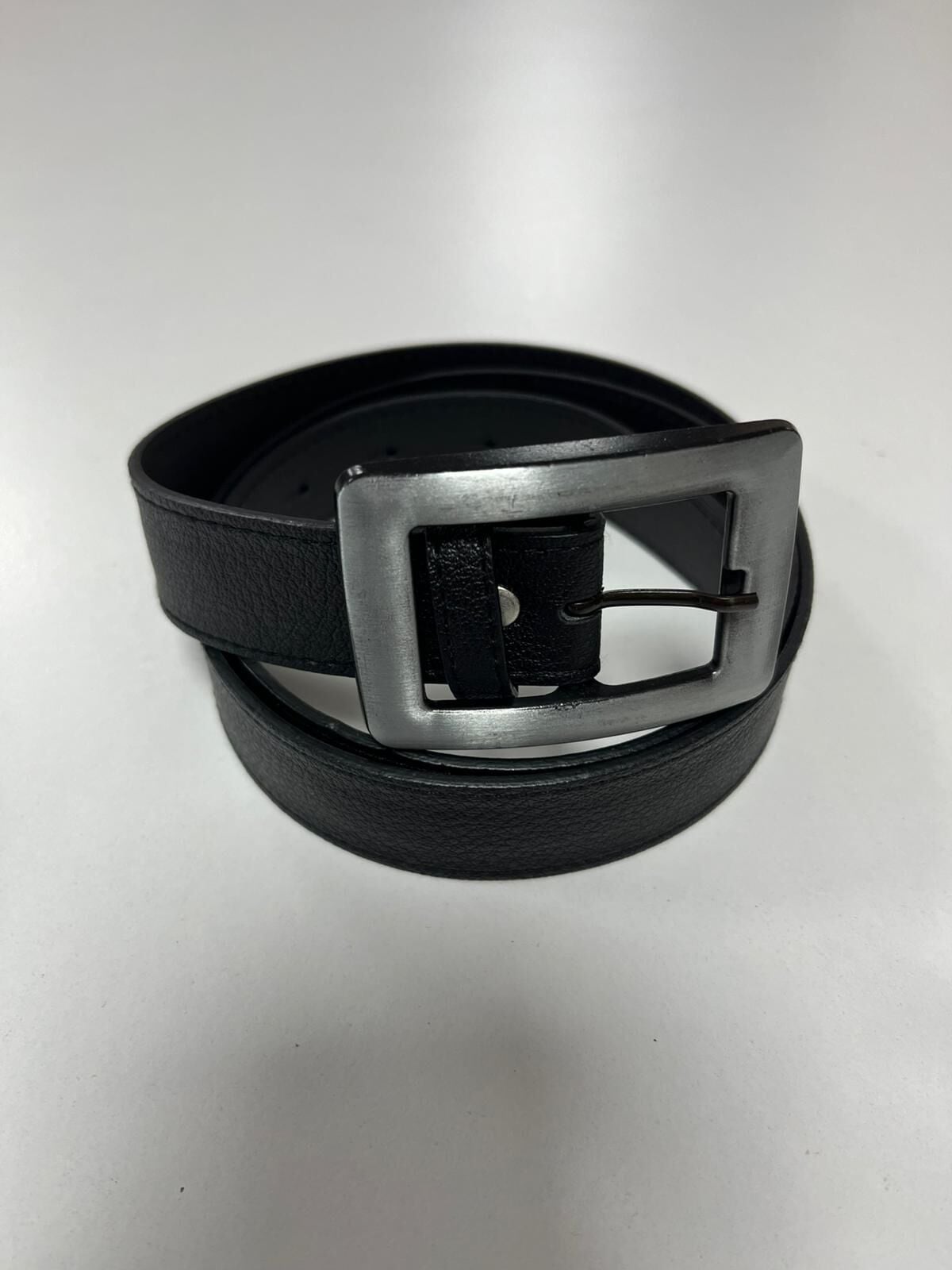 1516 Gümüş Pastel Siyah Kemer