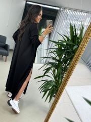 Dr 8004 Design Zipper Pocket Sweat Dress