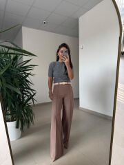 Dv 10651 Yumoş Kısa Kollu Füme Kazak