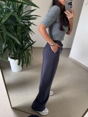 Dv 10651 Yumoş Kısa Kollu Füme Kazak