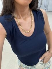 İv 24172 Laci V Yaka kolsuz Tişört