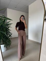 Dv 10651 Yumoş Kısa Kollu A.Kahve Kazak