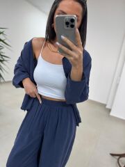 Fp 50957 Laci Tensel Gömlek Pantolon Takım