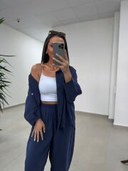 Fp 50957 Laci Tensel Gömlek Pantolon Takım