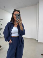 Fp 50957 Laci Tensel Gömlek Pantolon Takım