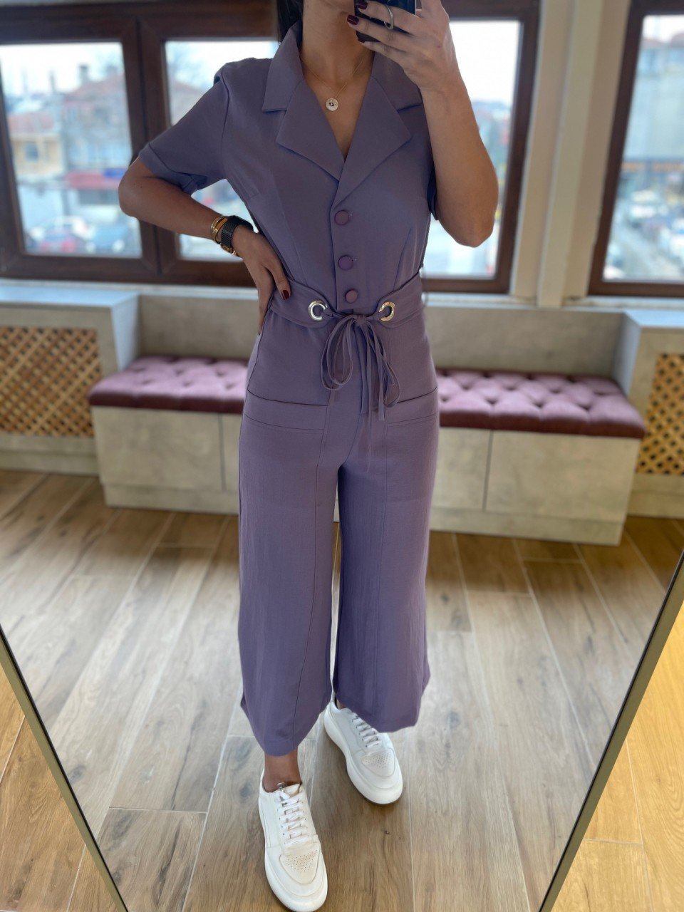 Purple aerobin jumpsuit