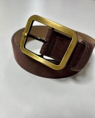 3243 A. Kahve Antik Desen Tokalı Kemer