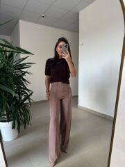 Mc 3012 Vizon Çimalı Palazzo Pantolon