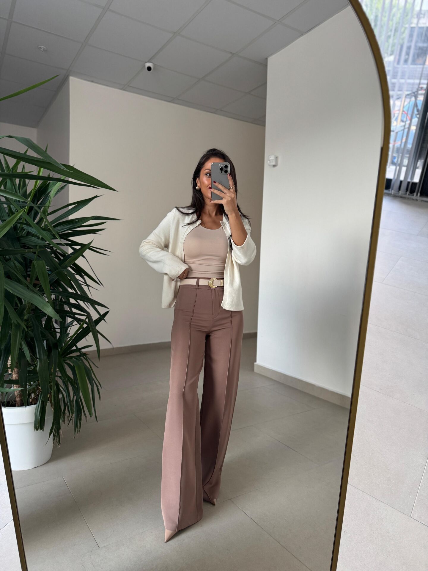 Mc 3012 Vizon Çimalı Palazzo Pantolon