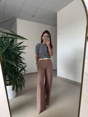 Mc 3012 Vizon Çimalı Palazzo Pantolon