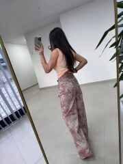 Nx 8325 Etnik Somon Geçişli Denim Pantolon