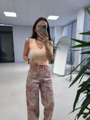 Nx 8325 Etnik Somon Geçişli Denim Pantolon