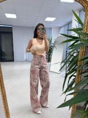 Nx 8325 Etnik Somon Geçişli Denim Pantolon